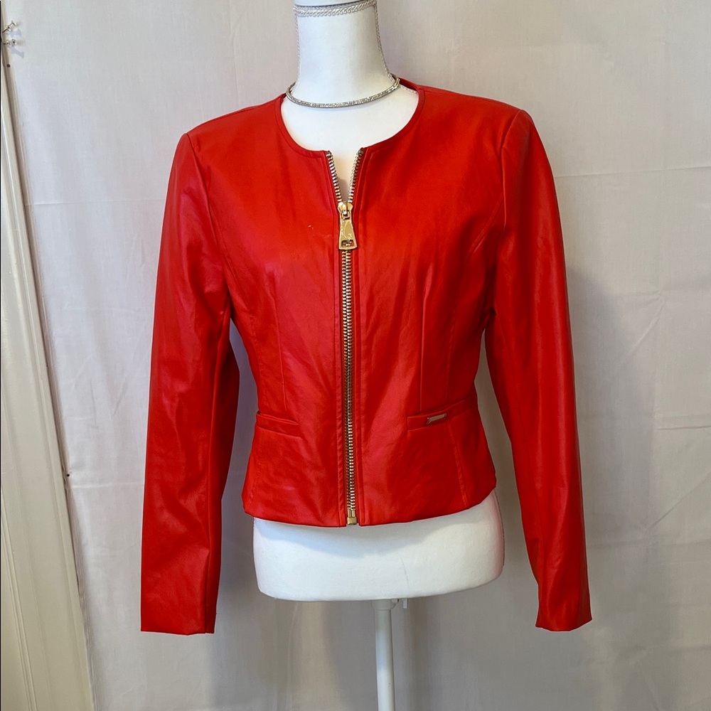 Vintage America Red Leather Jacket